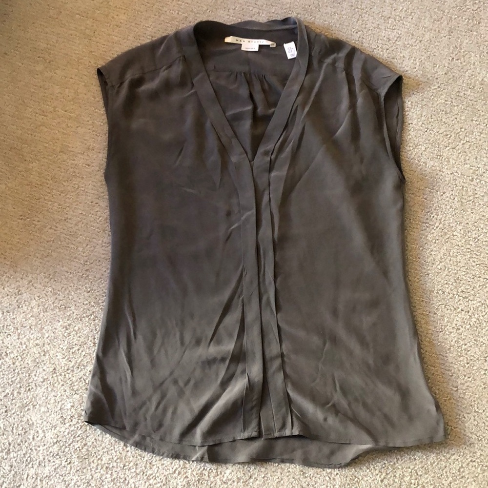 Max studio silk blouse
